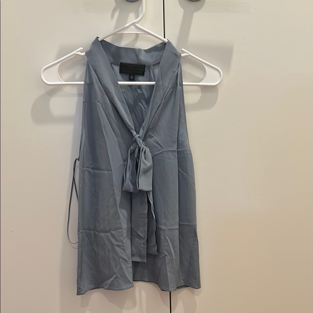 NILI LOTAN Zelie halterneck silk top